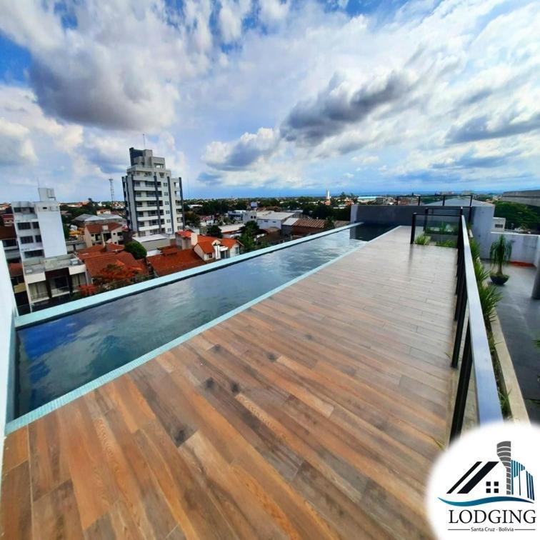 Apto Moderno Con Piscina De Borde Infinito Санта-Крус-де-ла-Сьерра Экстерьер фото